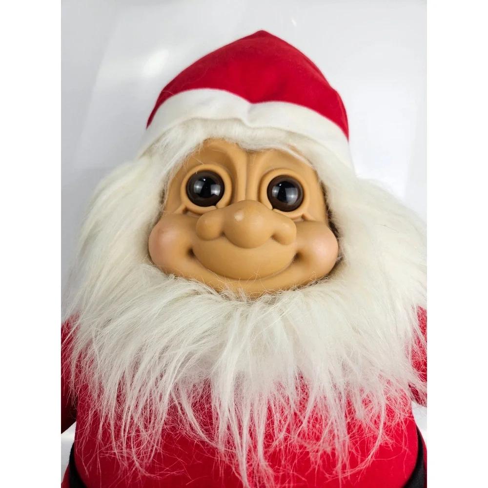 Vintage Russ Berrie Troll‎ Kidz Jumbo Mr. Santa Christmas Holiday Decor Rare!